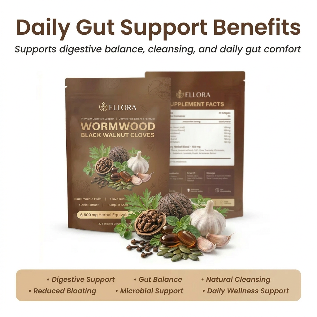 Black Walnut Wormwood Cleanse - 6,600mg softgels
